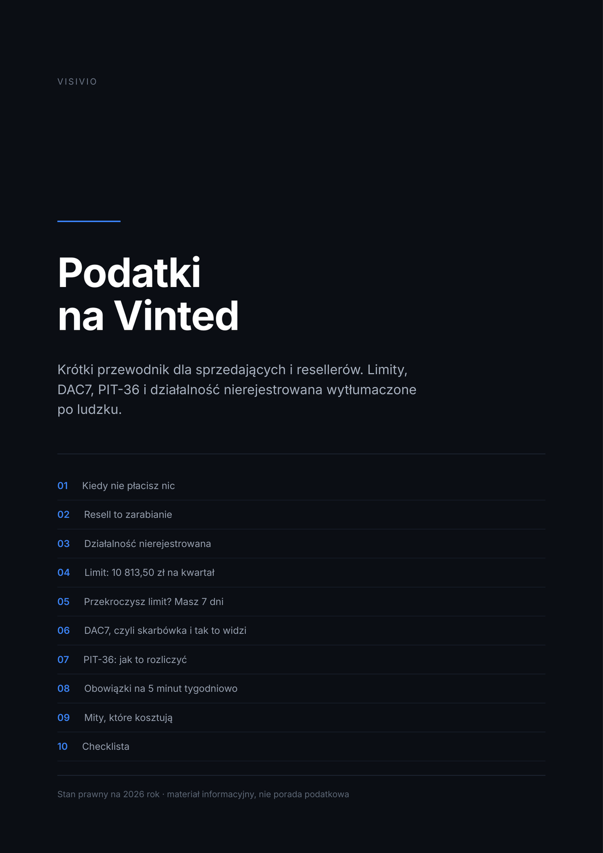 Podatki na Vinted 2026 (darmowy poradnik PDF)